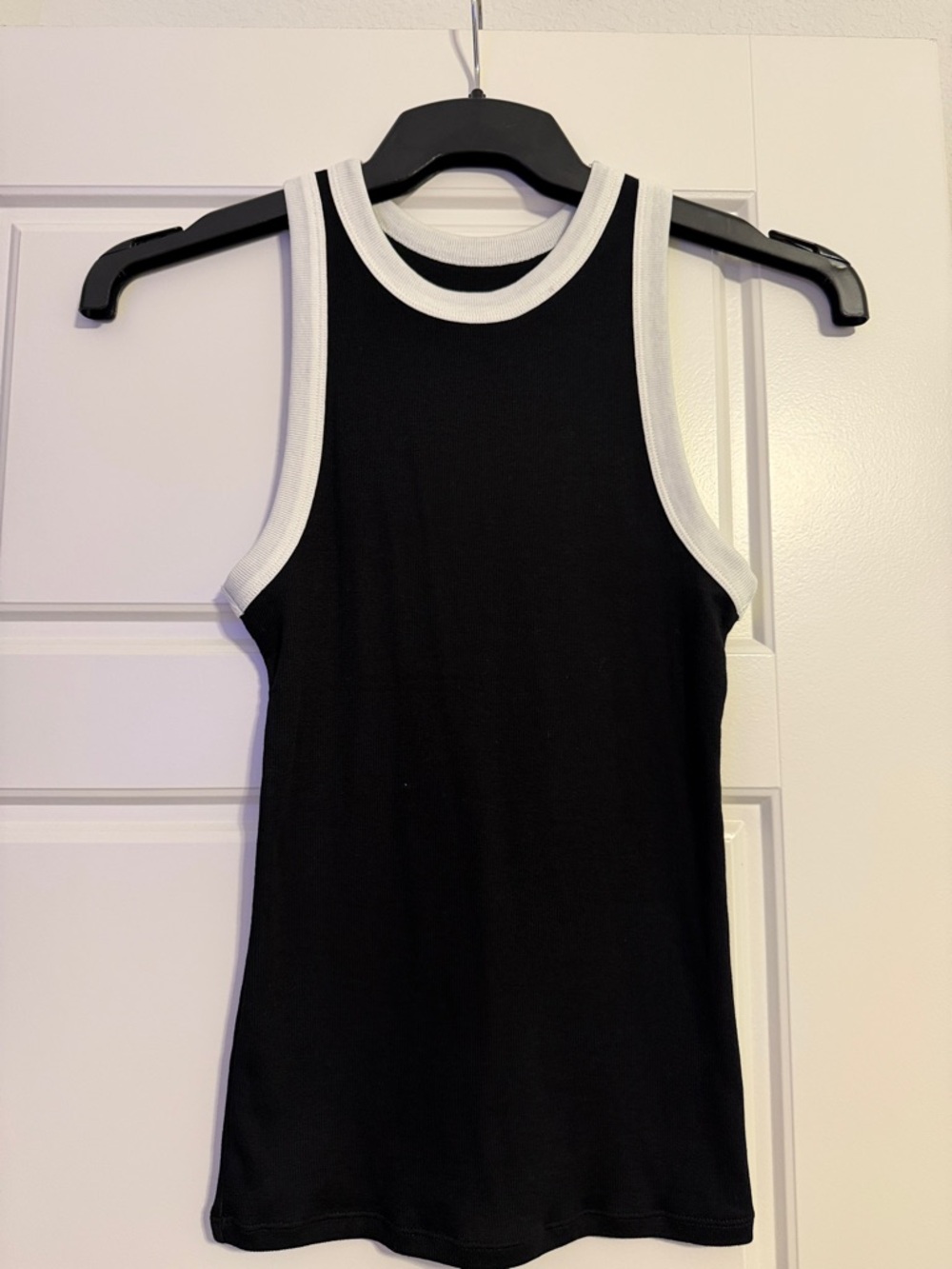 a new day Black Tank Top with White Trim - Women's Racerback